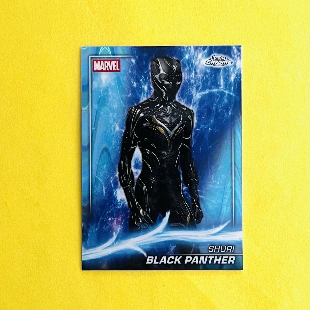 2025 Topps Chrome Marvel Studios‎ Shuri Black Panther Sky Blue Raywave #140